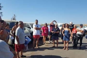 Nueva limpieza de los fondos marinos de Tufia (Foto TA)